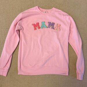 MAMA sweatshirt with varsity letter patches Stoney clover inspired size S